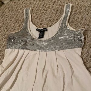 Urban Behavior sequin bedazzled flare tank